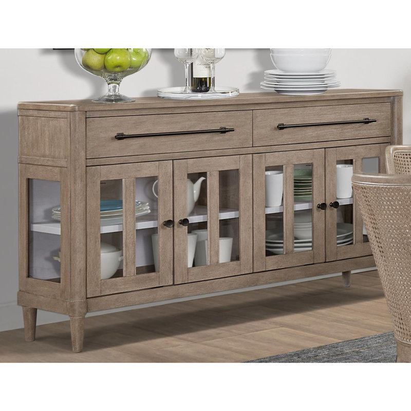 Buffet avec portes en verre