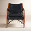 Fauteuil d'appoint en cuir véritable Kiannah-829662573