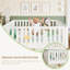 Cadre de lit double en bois pleine grandeur avec porte Montessori, pour filles et garçons, lit de style moderne à profil bas avec haute clôture, assemblage facile, aucun sommier requis, pour la chambre à coucher, blanc-129165023-129165022