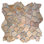 Buru Random Sized Natural Stone Mosaic Tile in Red Mesh Backed Waterproof Matte Finish - 12" x 12"