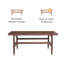 Table basse en bois Entwine