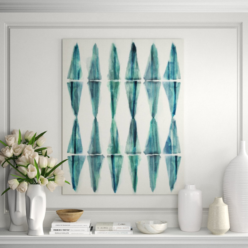 Washed Pattern III Print by Mari Urasawa, Image Brush Gel on Giclee Canvas, 46" H x 36" W x 1.5" D