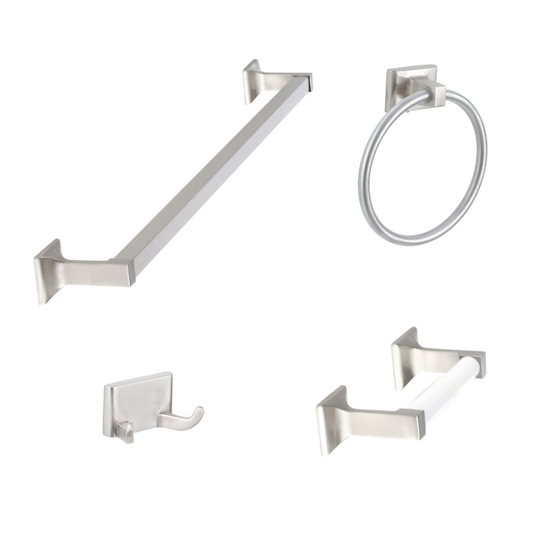 Basic Series Bath Set, Satin Nickel