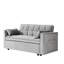 Canapé-lit convertible 3-en-1 53 po Modern Velvet-1866577570-1866577573