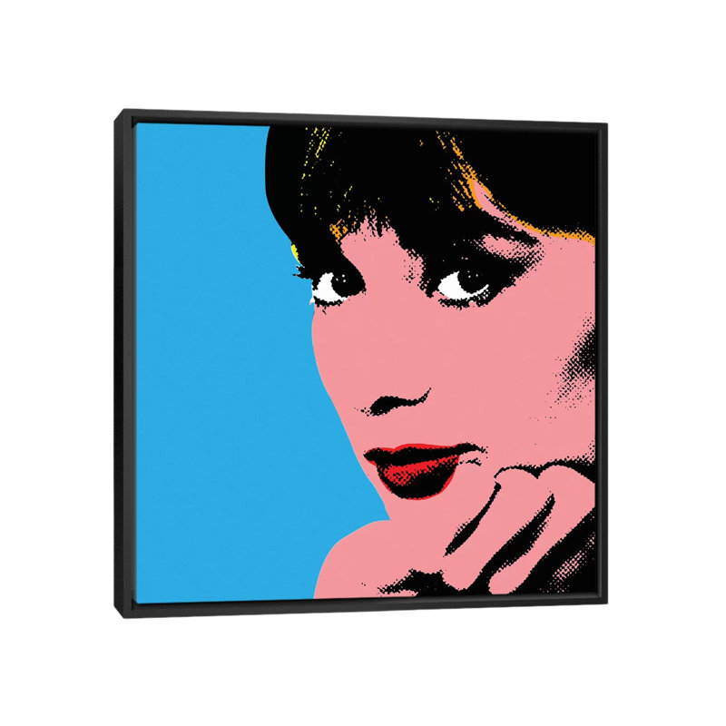 « Audrey Hepburn DOTS » par radio Days-impression d’art graphique, Pas de tapis, H 18 po x l 18 po x 1,5 po