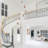 Kettering 7 - Light Glass/Metal Cluster Pendant