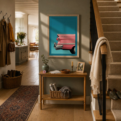 Fairlane In Pink Retro - Print