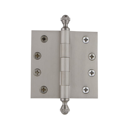 4'' x 4'' Brass Butt Bearing Hinge