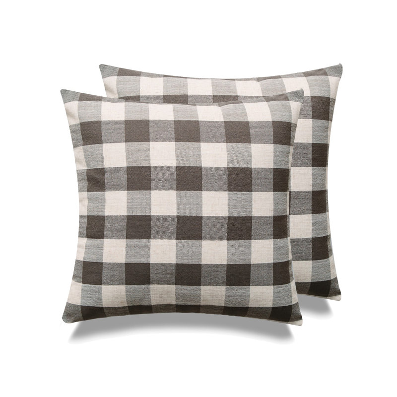 Housse de coussin Michael Penney, Plumes, Gris