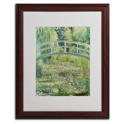 "the waterlily étang-rose harmonie, 1899" par claude monet, reproduction d’art sur toile encadrée