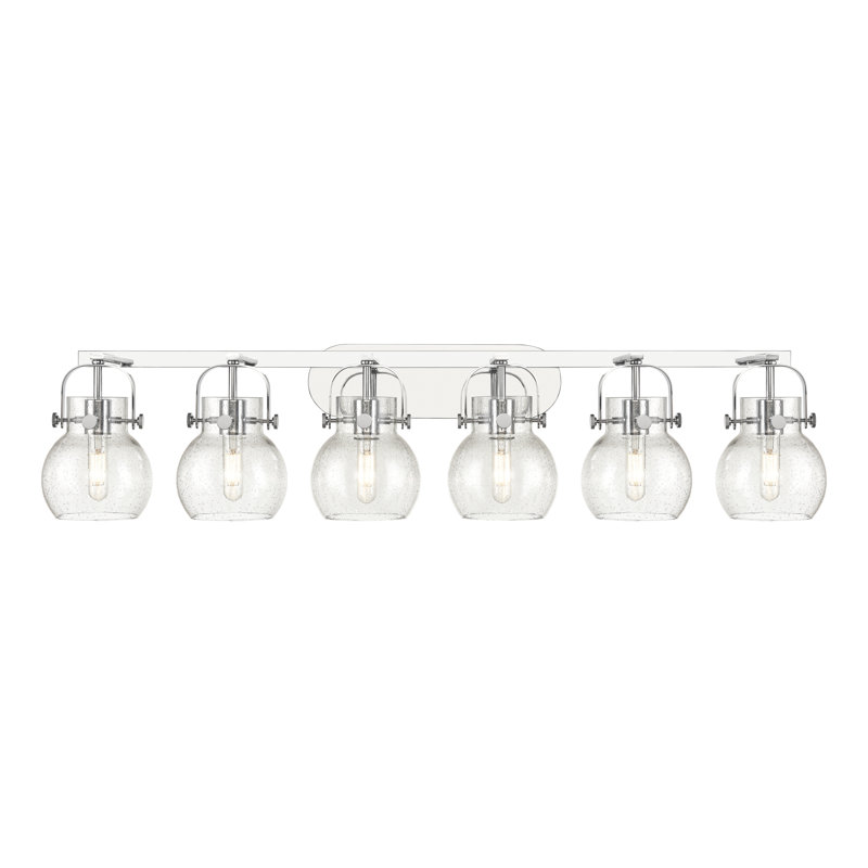 Skerry 6 - Light Dimmable Vanity Light, Seedy, Polished Chrome