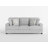 Zehr 90" Modern & Contemporary Chenille Loveseat with Reversible Cushions, Removable Zipper Covers, Stylish Black Faux Wood Feet