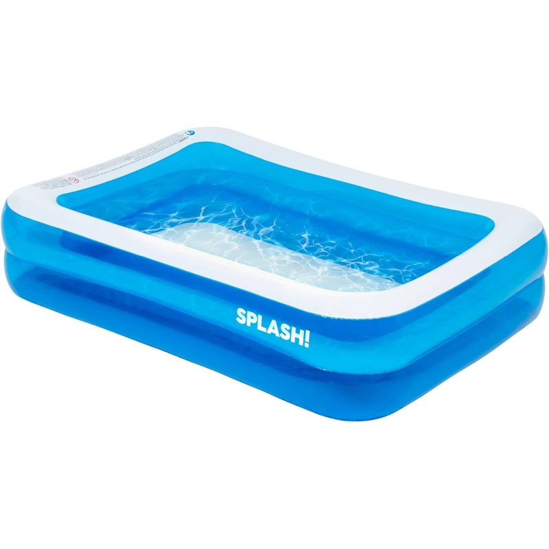 Vinyl Rectangle Inflatable Pool 50cm H x 200cm W x 150cm L