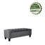 Banc de rangement capitonné en velours Rondre-1247299097