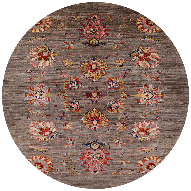 River Oriental Indoor Rug, Round 4'