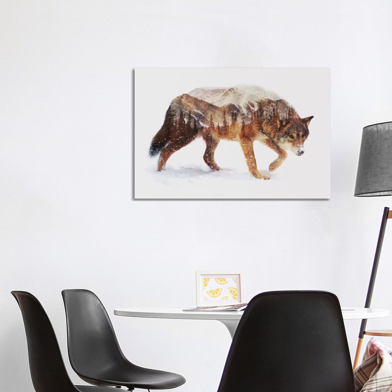 Arctic Grizzly Bear by Andreas Lie - Print on Canvas, 101.6 cm H x 66.04 cm W x 1.91 cm D, No Frame