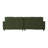 Modular Green Sectionals, 98.8 Inch Corduroy Modern Sofa For Home