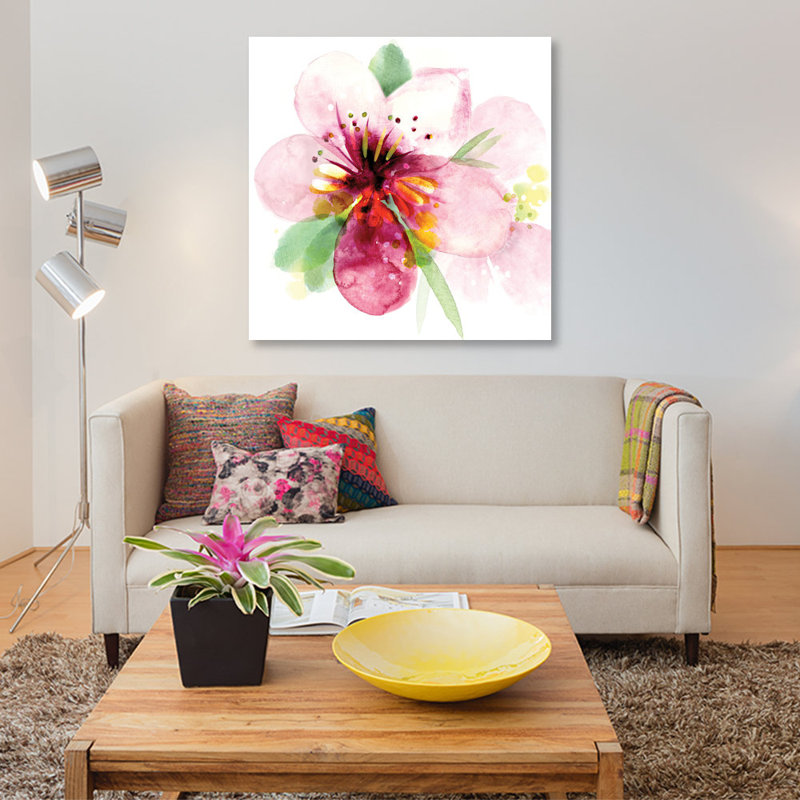 « floral beauté i », reproduction sur toile, H 37 po x l 37 po x P 1,5 po, Toile tendue, Pas de tapis