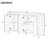 Retro 59" Wide Rectangular Buffet Table-526624992