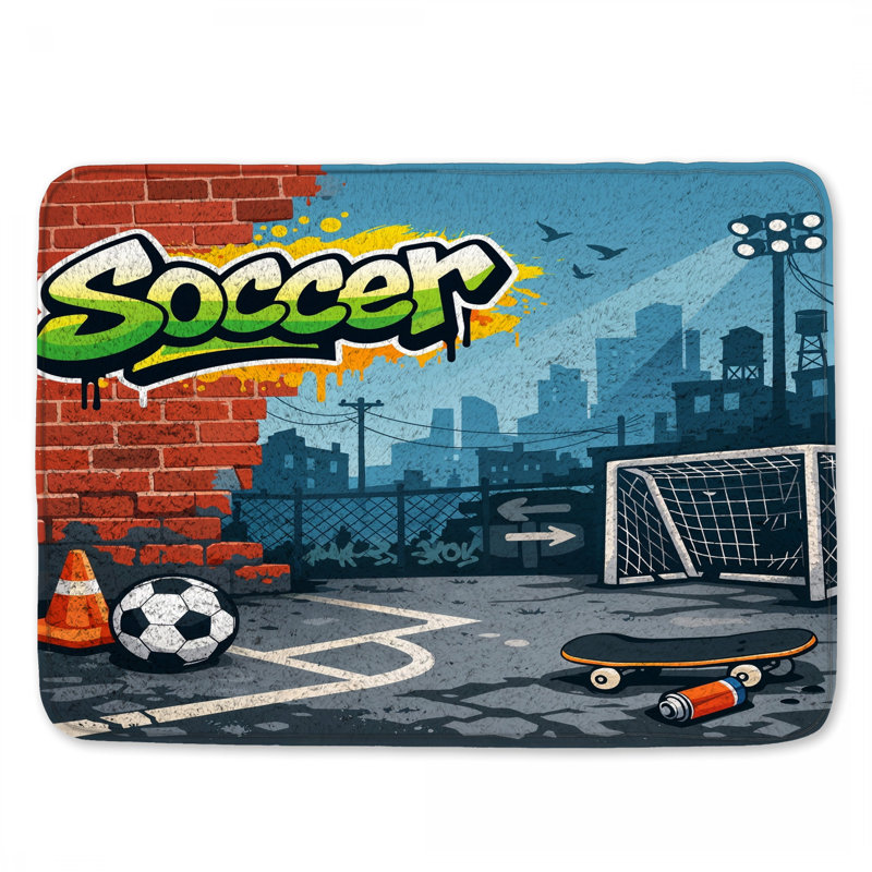 Tapis de bain Urban Soccer, 34in W x 21in L