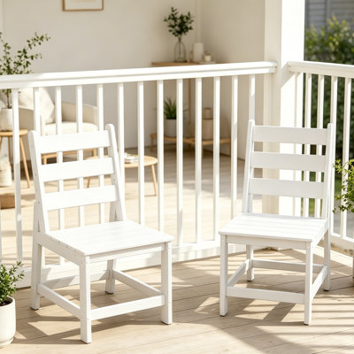 HDPE Patio Chairs Set Of 2