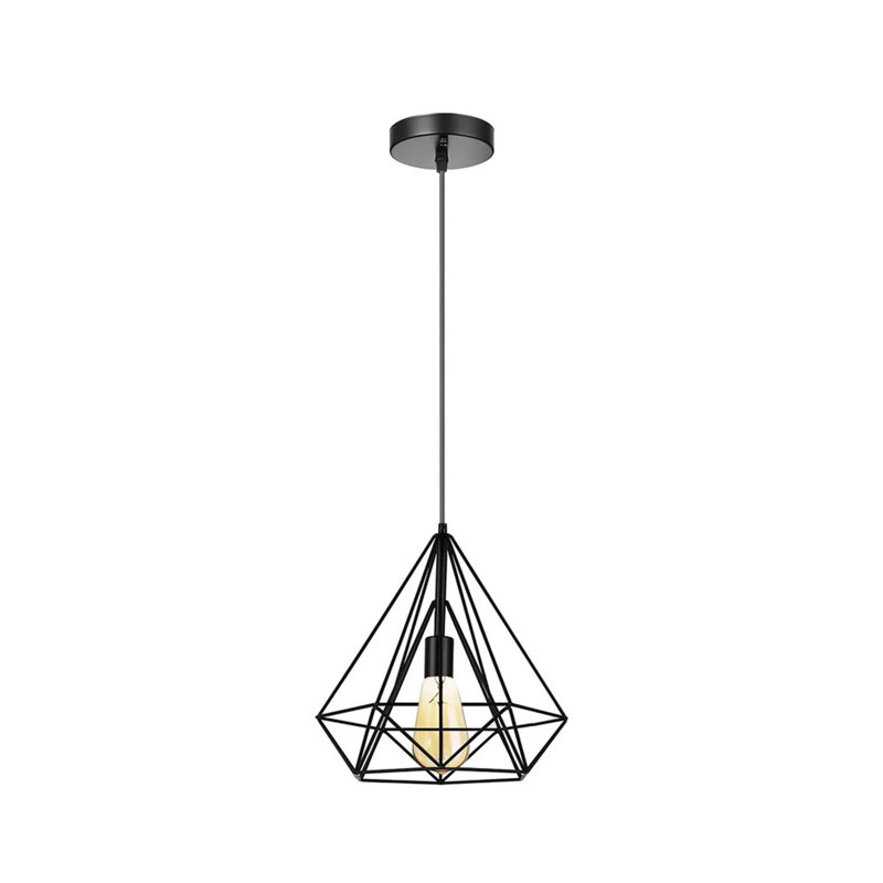 Bussard 1-Light Single Geometric Ceiling Pendant Lights