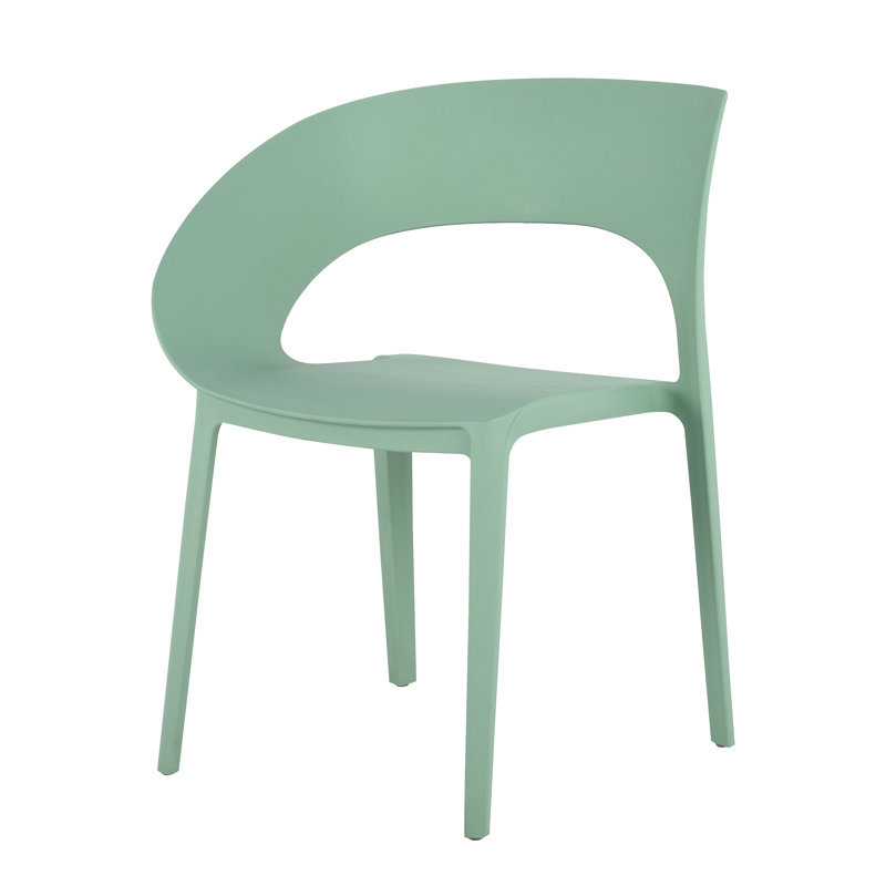 Chaise en polypropylène Haze, Vert