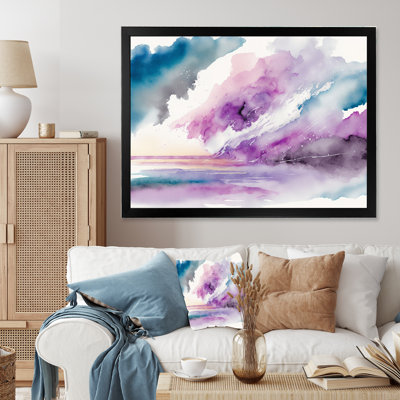 «Violet Storm At The Horizon I», reproduction sur toile