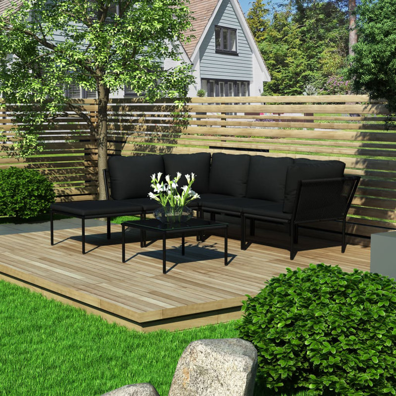 Océane 6 Piece Lounge Chair with Cushions