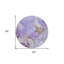 8' Round Grey and Purple Round Abstract Washable Non Skid Indoor Outdoor Area Rug