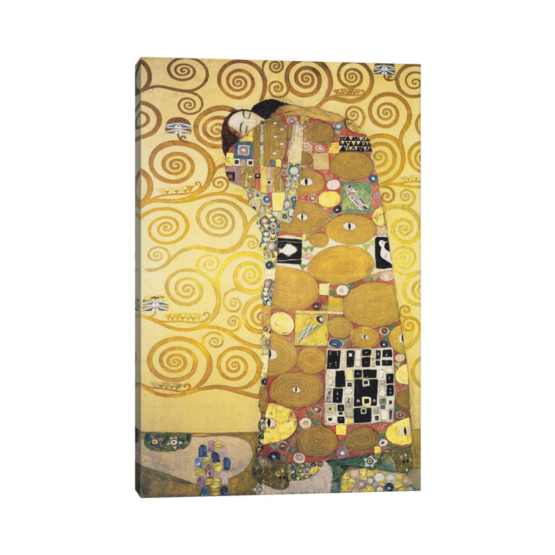 Erfullung 1905 by Gustav Klimt - Wrapped Canvas Print, 101.6 cm H x 66.04 cm W x 1.91 cm D