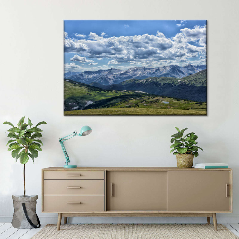 Colorado Rocky Mountain sur impression sur toile, H 30 po x l 45 po x P 1,25 po