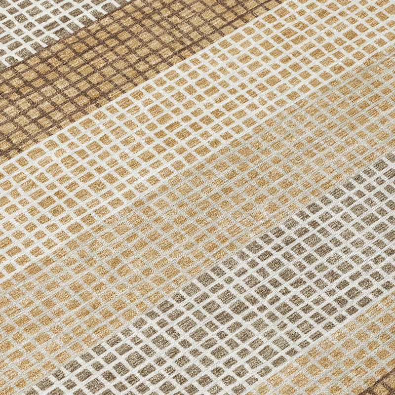 Tapis intérieur / extérieur lavable à la machine Chantille ACN2530, Doré, Rectangle 10 pi x 14 pi
