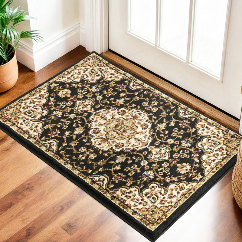 Tapis noir Classic 2 pi x 3 pi Classic, Noir, Rectangulaire 2 pi x 3 pi