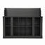 Banc de rangement pour chaussures avec tablettes et 4 crochets, portemanteau élégant avec portemanteau mural, rangement pour vestibule, vestibule, vestibule-2137334183