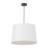 Eclectic Modern 3-Light Tapered Linen Fabric Pendant