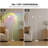 Modern Dual Head Floor Lamp with Ambient Projection Lighting
