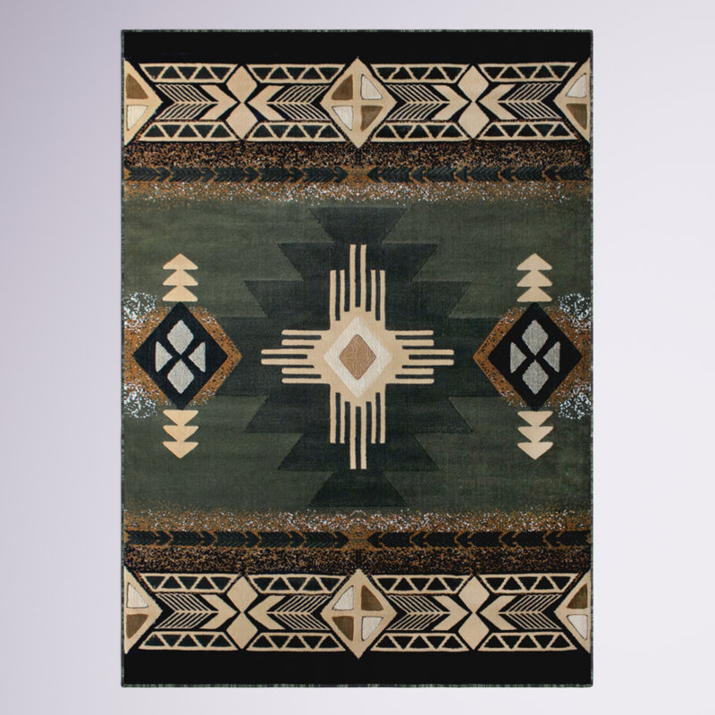 Traditional Olefin Fiber Leitha, Rectangle 5' x 7'