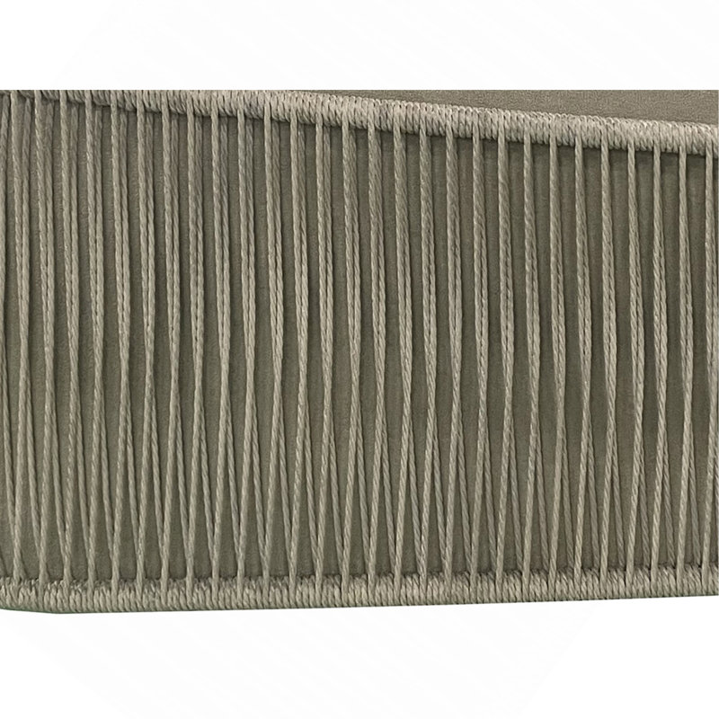 Chaise d'appoint avec extérieur en corde, Sable