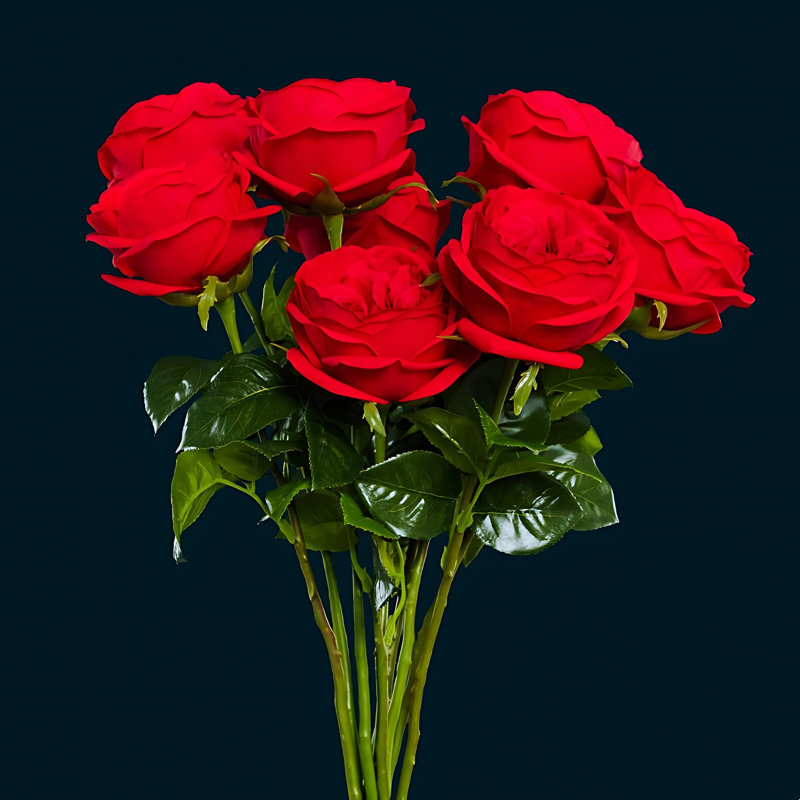Arrangement de roses, Rouge