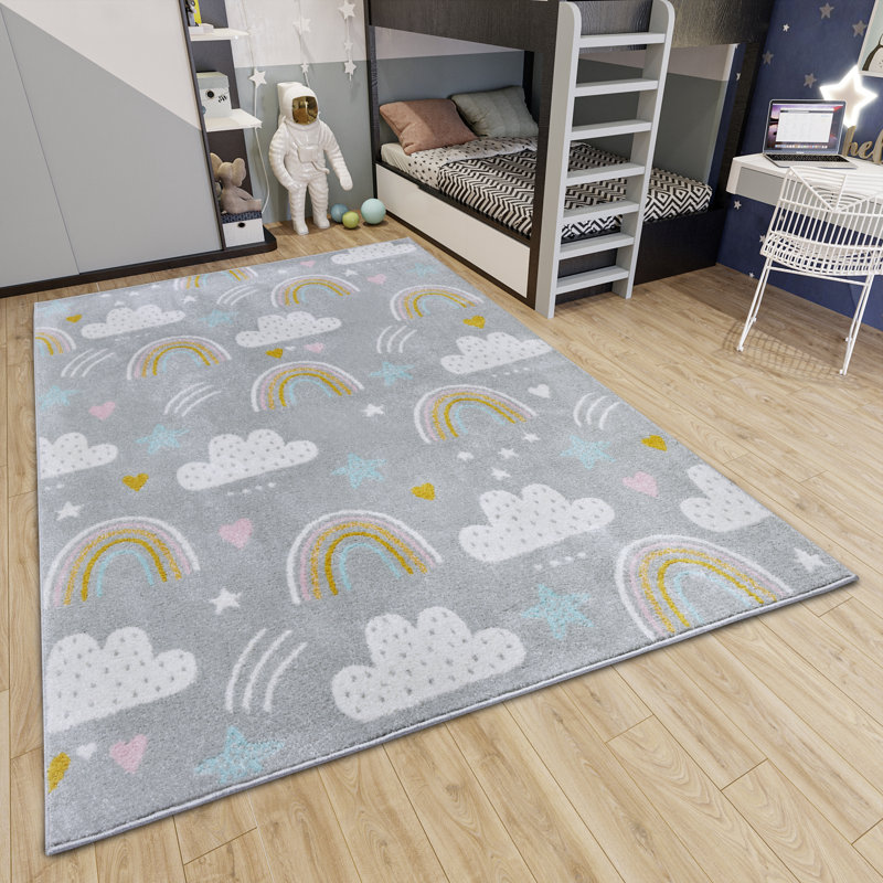 Adventures Grey Rug, Rectangular 120 x 170cm