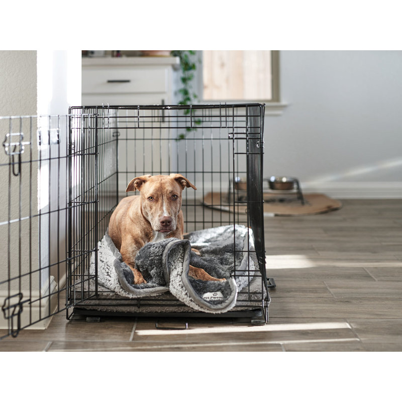 Slate Faux Fur Large Waterproof Pet Blanket