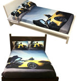 Car printed Bedsheet set 4 pc Full size