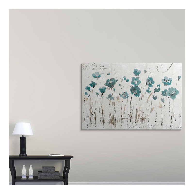 «Musso Abstract Balance VI Blue» par Lisa Audit - impression, H 32 po x l 48 po x P 1,5 po, Toile