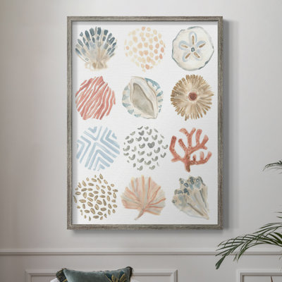 Ocean Patterns I Framed Print - Solid Wood