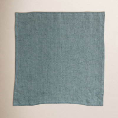 Vernon Square Stonewashed Linen Dinner Napkins for Kitchen Use, Set of 4