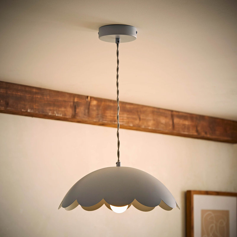 1 - Light Satin Pendant, Blue , No