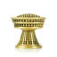 1-3/8” CHESAPEAKE  KNOB FLORENTINE GOLD FINISH