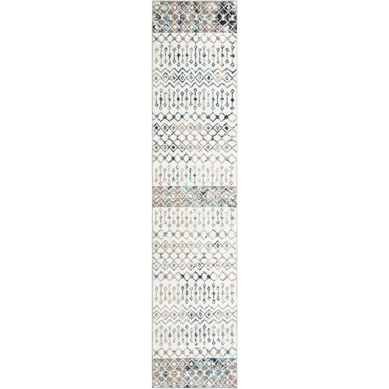 Abstract Indoor Rug, Runner 2'7" x 12'