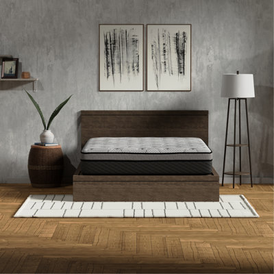 12 Inch King Mattress With Pocketed Coils, Adaptive - Relieving Foam Layers For Exceptional Motion Isolation, Edge To Support, Breathable Night Long Comfort, 3/4" Knit Top, 1/2" Memory, 1" 1 Gel, 8"